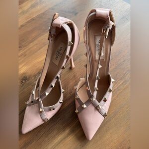 Women's Pink Rockstud Heels